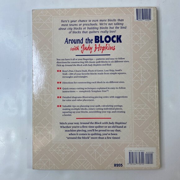 Around The Block With Judy Hopkins Quilting Book - Picture 3 of 6